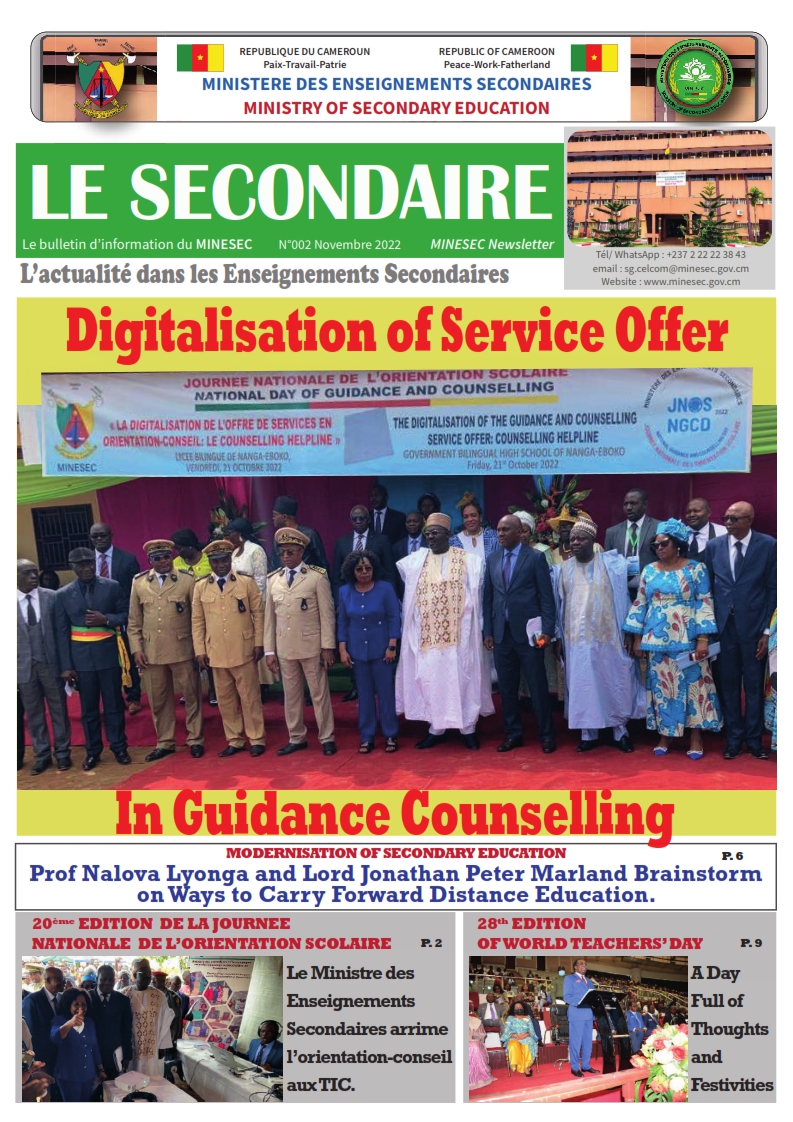 Le Secondaire 2 Nov 2022