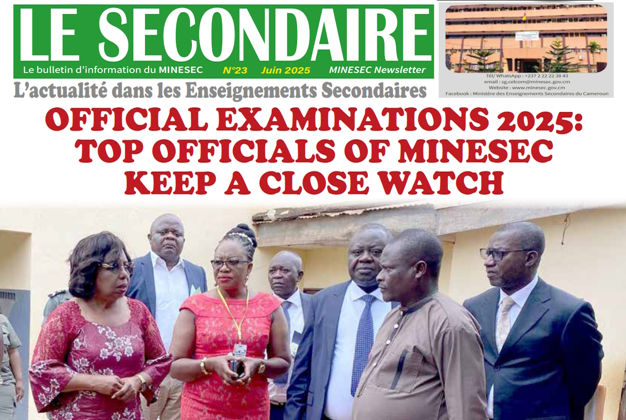 Newsletter Le Secondaire N 23 demi une