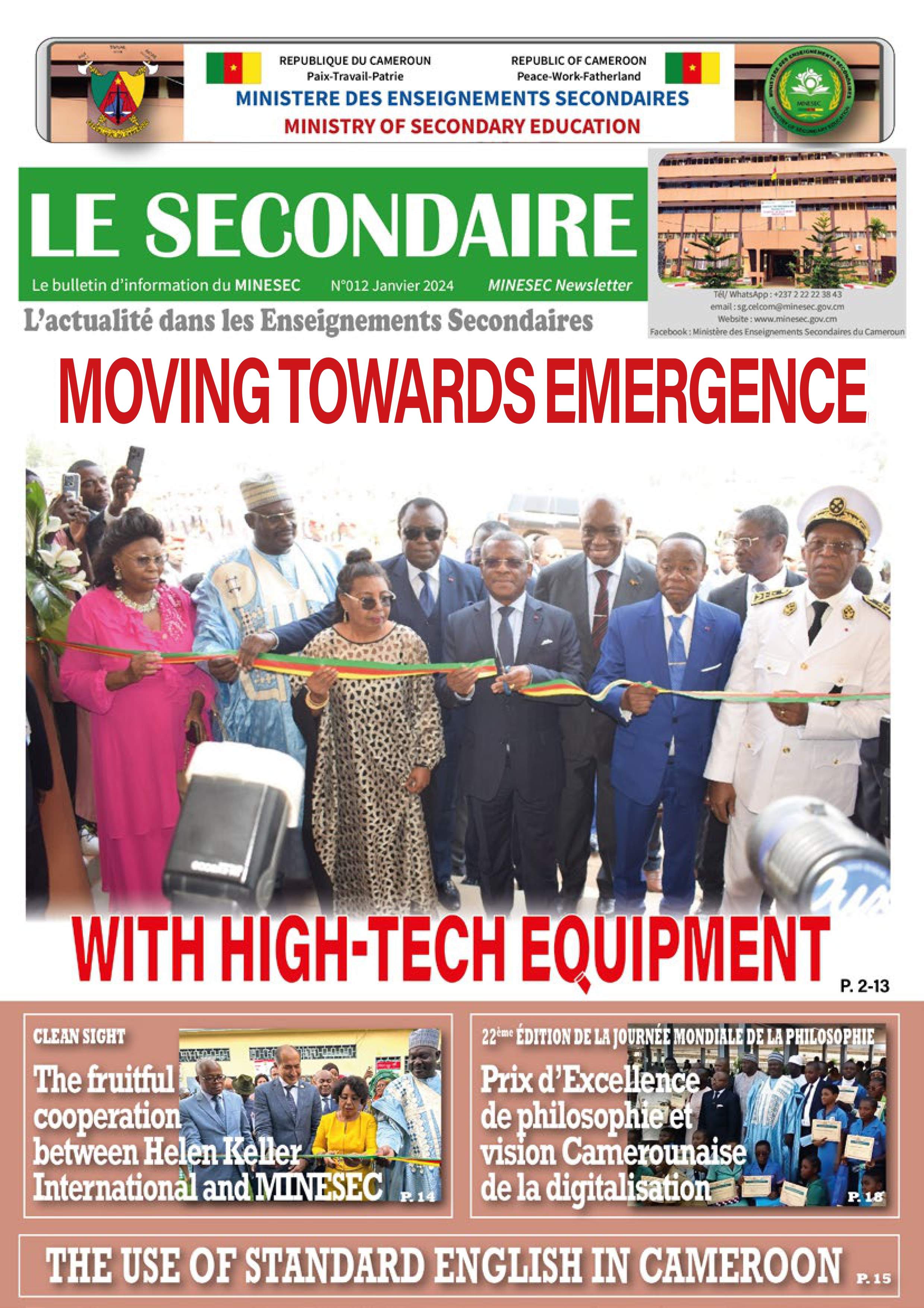 Une Newsletter 12 Jan 2024