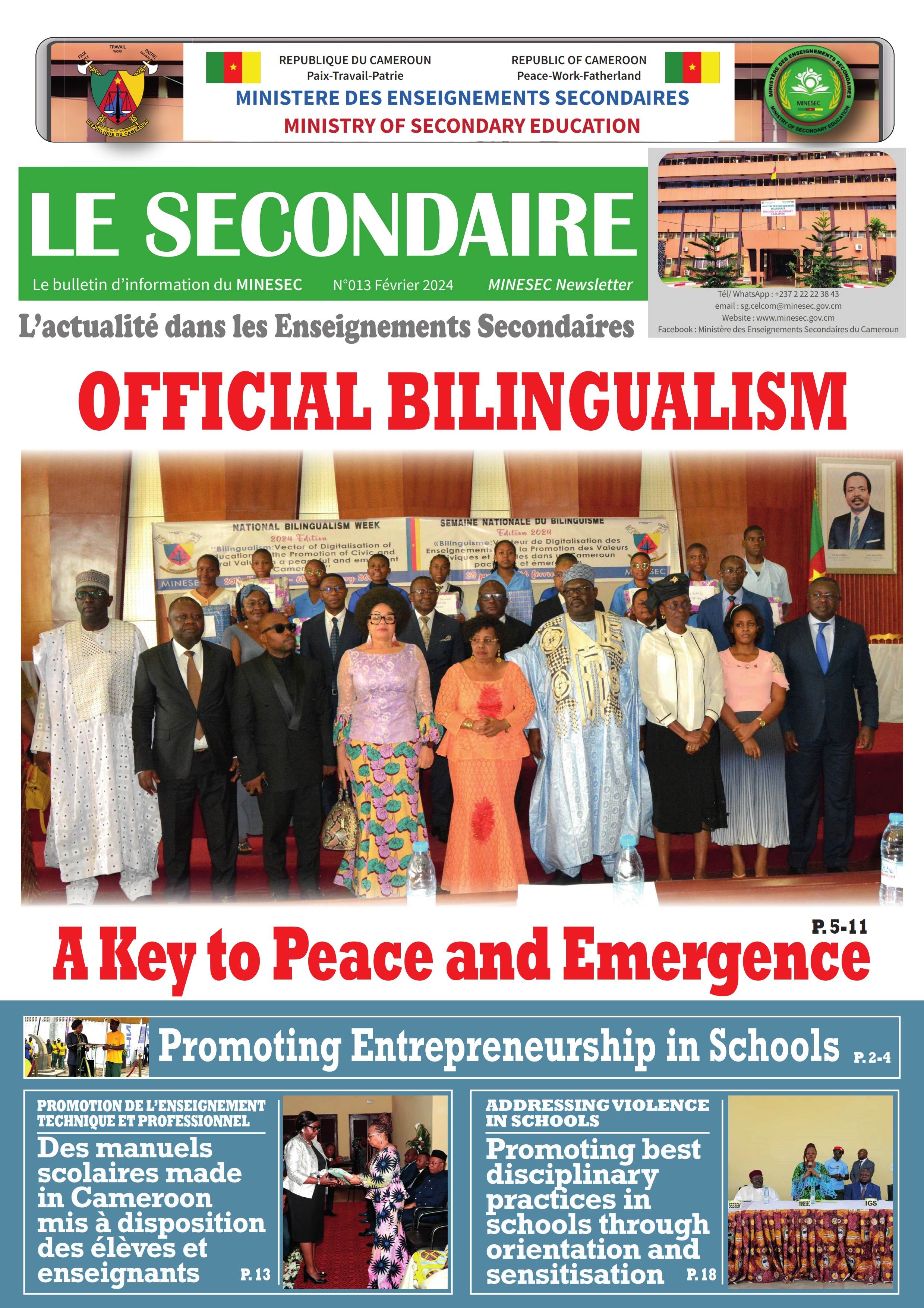 Une entière Newsletter13 Fev 2024